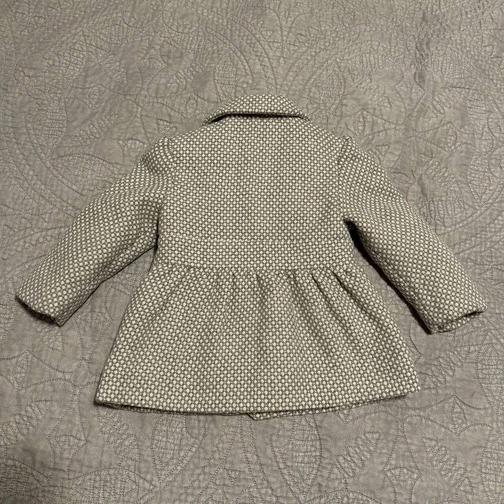 Cherokee Gray and White Girls Dress Coat 18 Months - Picture 3 of 6
